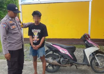 Kurang 24 Jam, Polsek Lamala Ungkap Kasus Penipuan/Penggelapan Motor