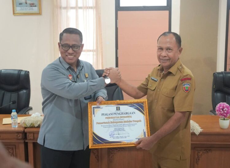 Pemkab Malteng  Raih Predikat AA Istimewa Reformasi Hukum, Bukti Tata Kelola Pemerintahan Kian Berkualitas