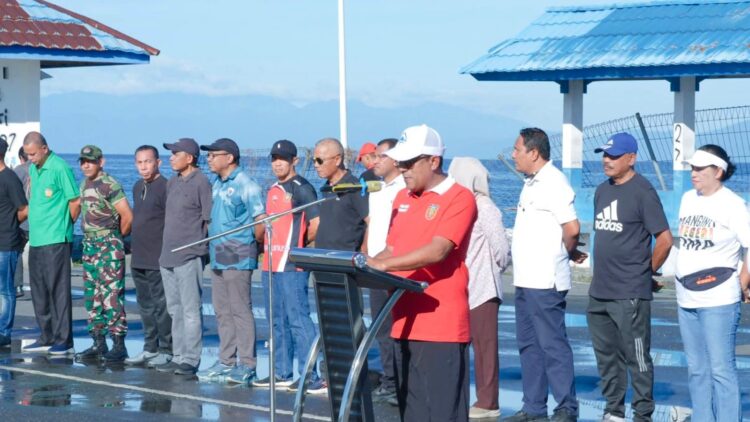 Jelang Ramadhan, Bupati Malteng  Pimpin Apel dan Kerja Bakti Massal di Ina Marina