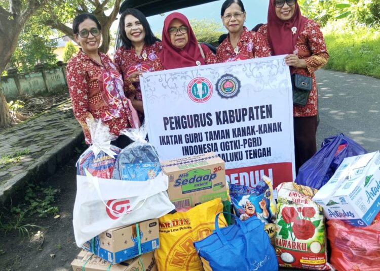 Musibah di Negeri Trana, IGTKI Malteng Tunjukkan Aksi Nyata Peduli Pendidikan