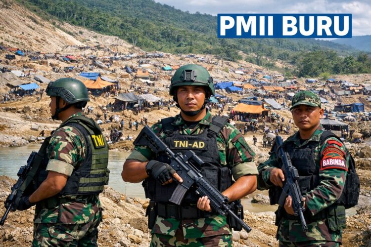 Isu Pungli Guncang Tambang Buru, PMII Tegas Bela TNI: Narasi Sesat Harus Diluruskan