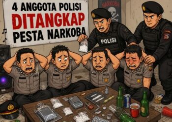 Empat Oknum Anggota Polres Buru Diciduk Saat Pesta Narkoba
