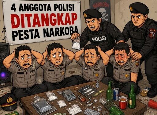 Empat Oknum Anggota Polres Buru Diciduk Saat Pesta Narkoba